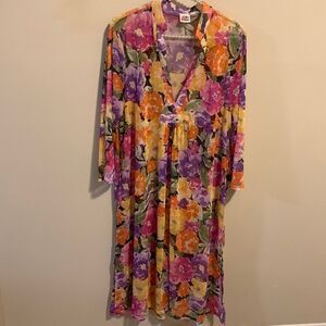 The zigzag stripe sheer dress size 2xl